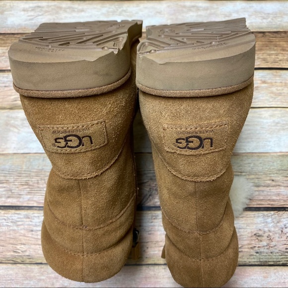 UGG Viki Suede and Shearling Waterproof Boot - Picture 6 of 10